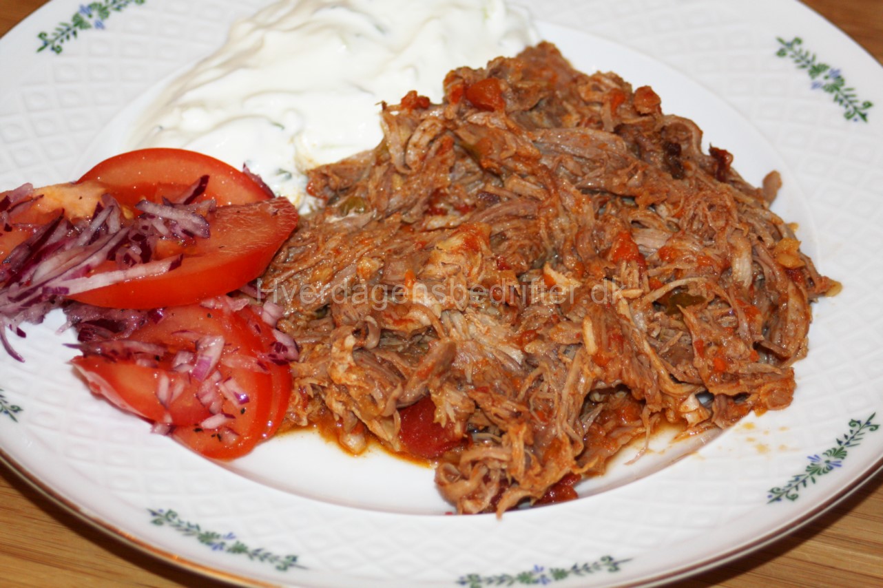 Hurtig Pulled pork med tzatziki