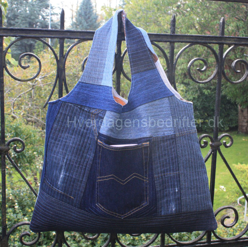 Quiltet denim bag